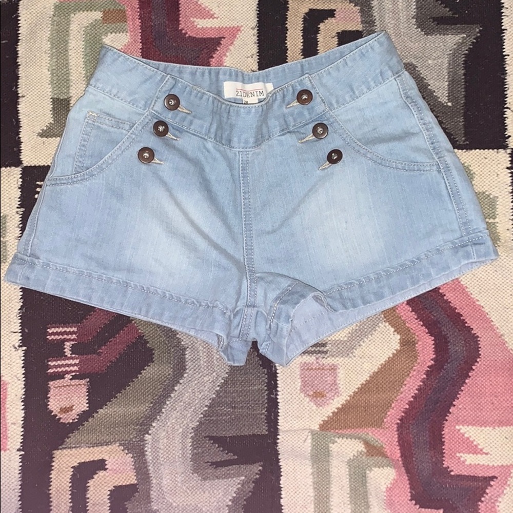 2.1 denim jean shorts